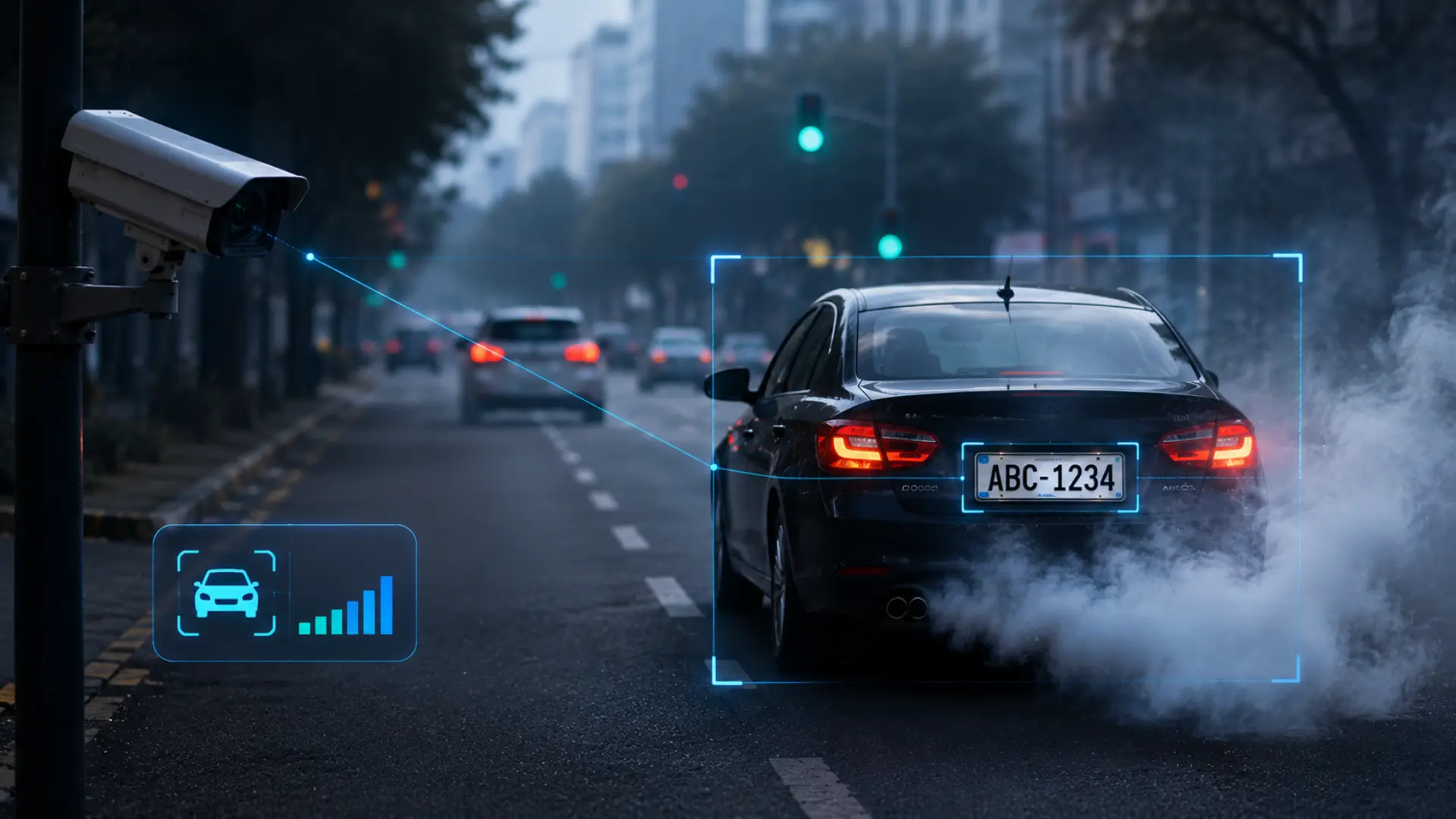 Real Time Smoky Vehicle Detection and License Plate Recognition AI project by CodVion